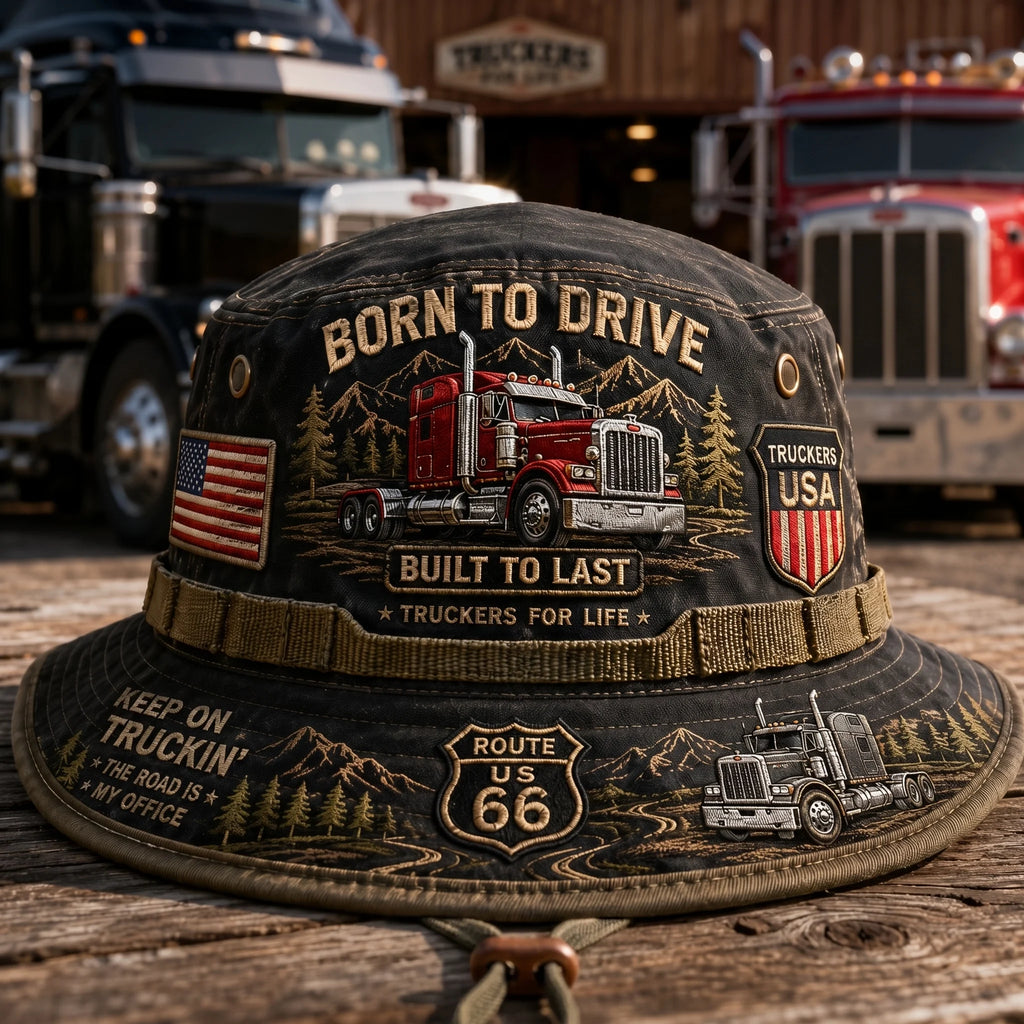 🇺🇸 Last Day Promo: 49% OFF - 🚚Born to Drive Trucker Tribute Bucket Hat