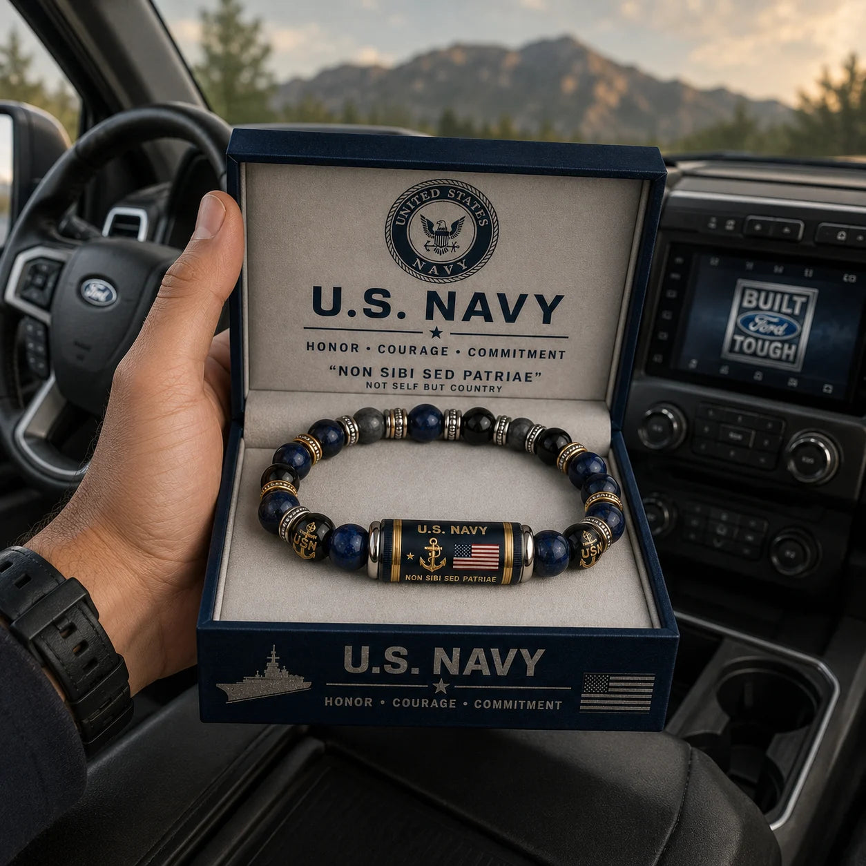 🇺🇸 Last Day Promo: 49% OFF - ⚓U.S. Navy Non Sibi Sed Patriae Tribute Beaded Bracelet - 🌊Buy 2 Get 1 Free & ✈️Free Shipping Today!