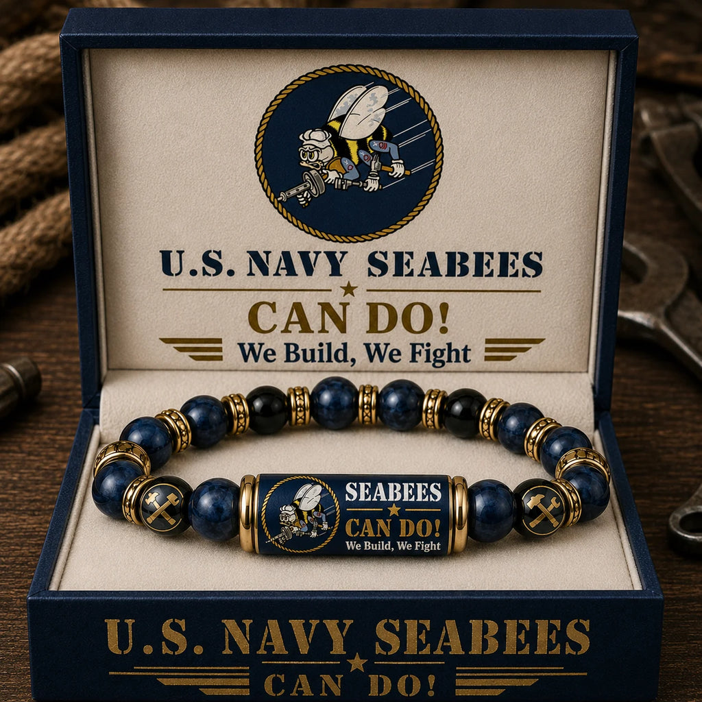 ⚓Last Day Promo: 49% OFF - 🐝U.S. Navy Seabees Can Do! Tribute Beaded Bracelet - 🔥Buy 2 Get 1 Free& ✈️Free Shipping Today!