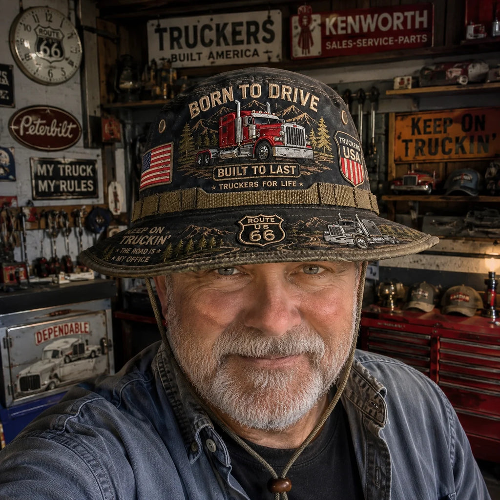 🇺🇸 Last Day Promo: 49% OFF - 🚚Born to Drive Trucker Tribute Bucket Hat