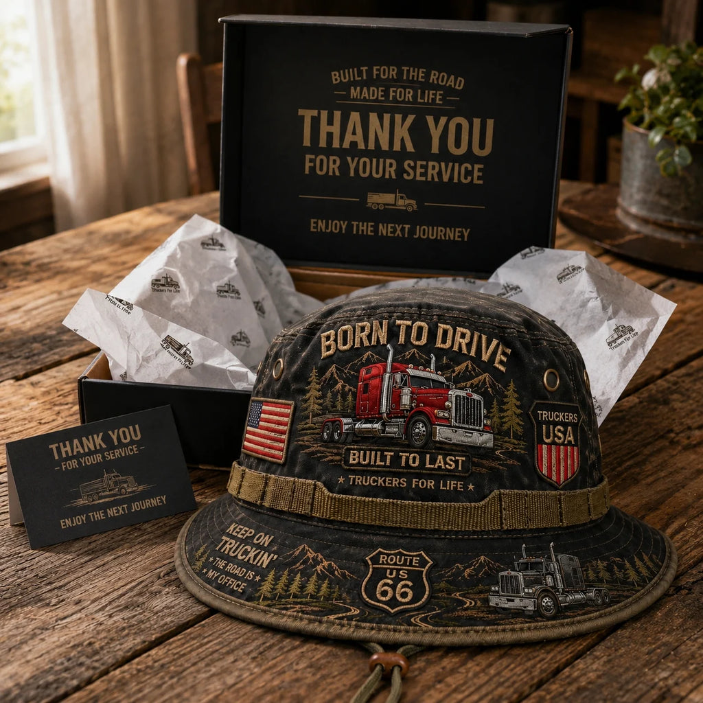 🇺🇸 Last Day Promo: 49% OFF - 🚚Born to Drive Trucker Tribute Bucket Hat