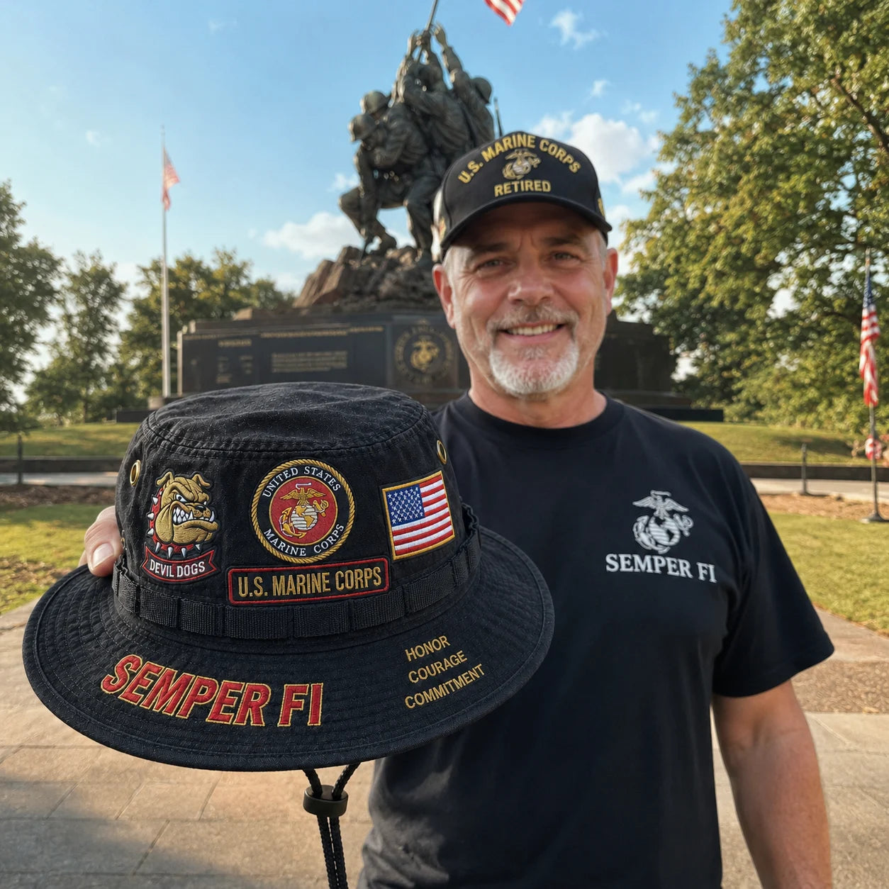 🇺🇸 Last Day Promo: 49% OFF -🦅U.S. Marine Corps Devil Dogs Commemorative Boonie Hat