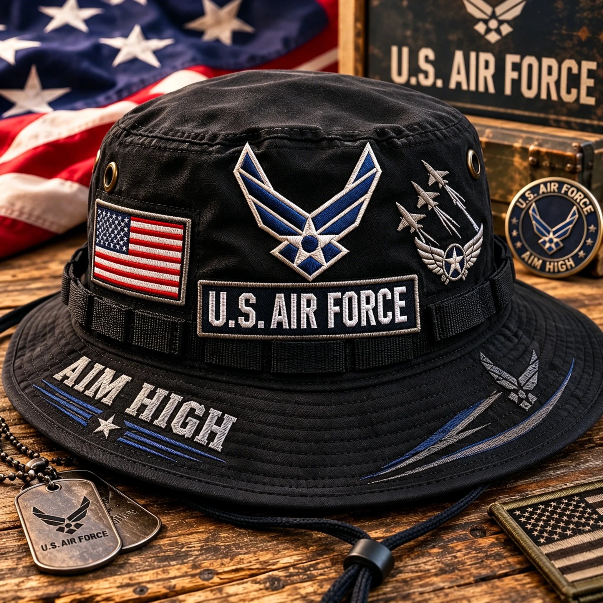 ✈️Last Day Promo: 49% OFF 🎖️ - U.S. Air Force Aim High Tribute Boonie Hat