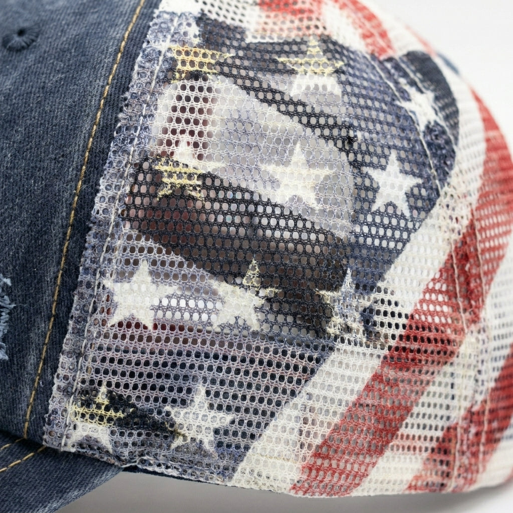 🇺🇸 Last Day Promo: 49% OFF-American Flag Ponytail Embroidered Hat