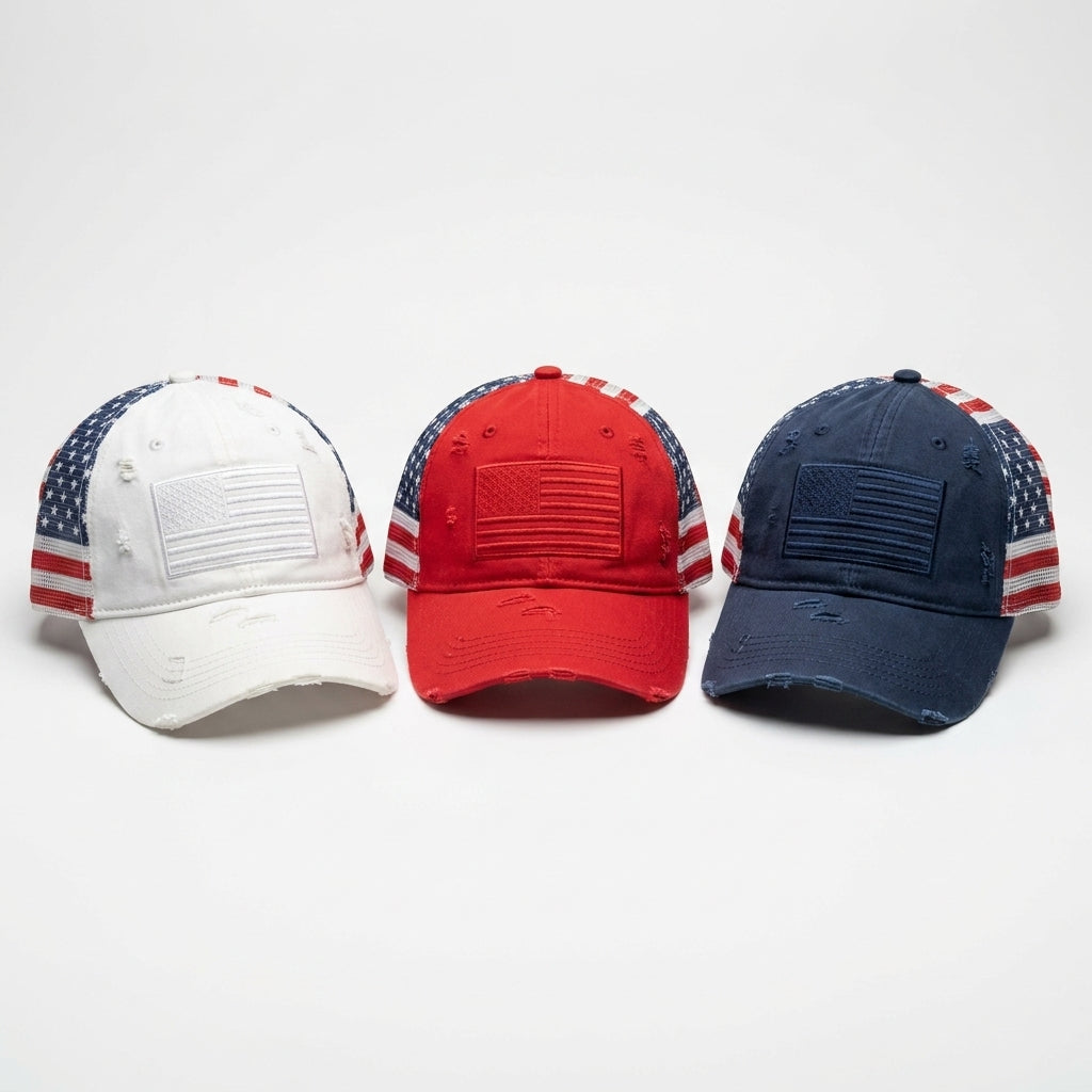 🇺🇸 Last Day Promo: 49% OFF-American Flag Ponytail Embroidered Hat