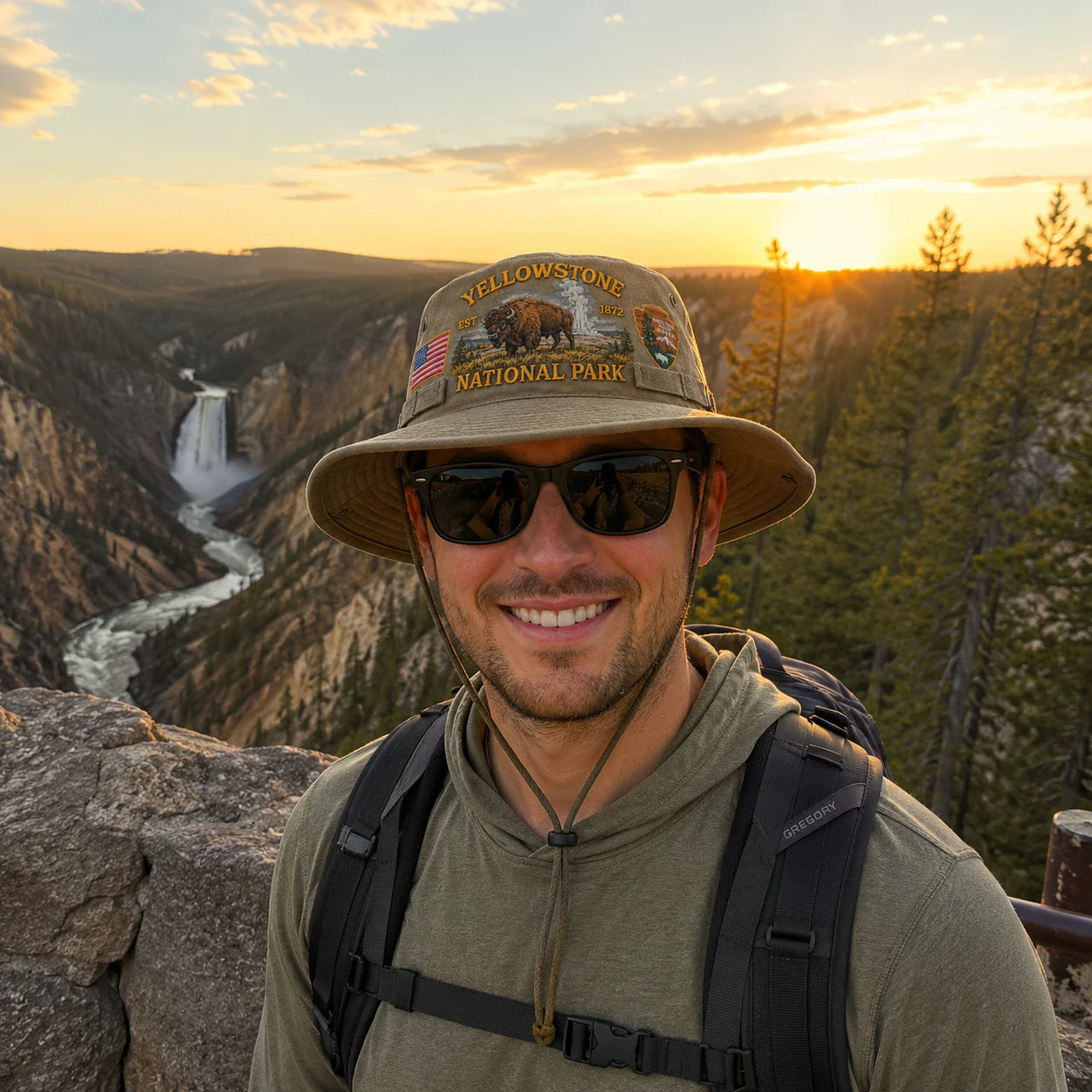 🇺🇸 Last Day Promo: 49% OFF  - Yellowstone National Park Adventure Boonie Hat