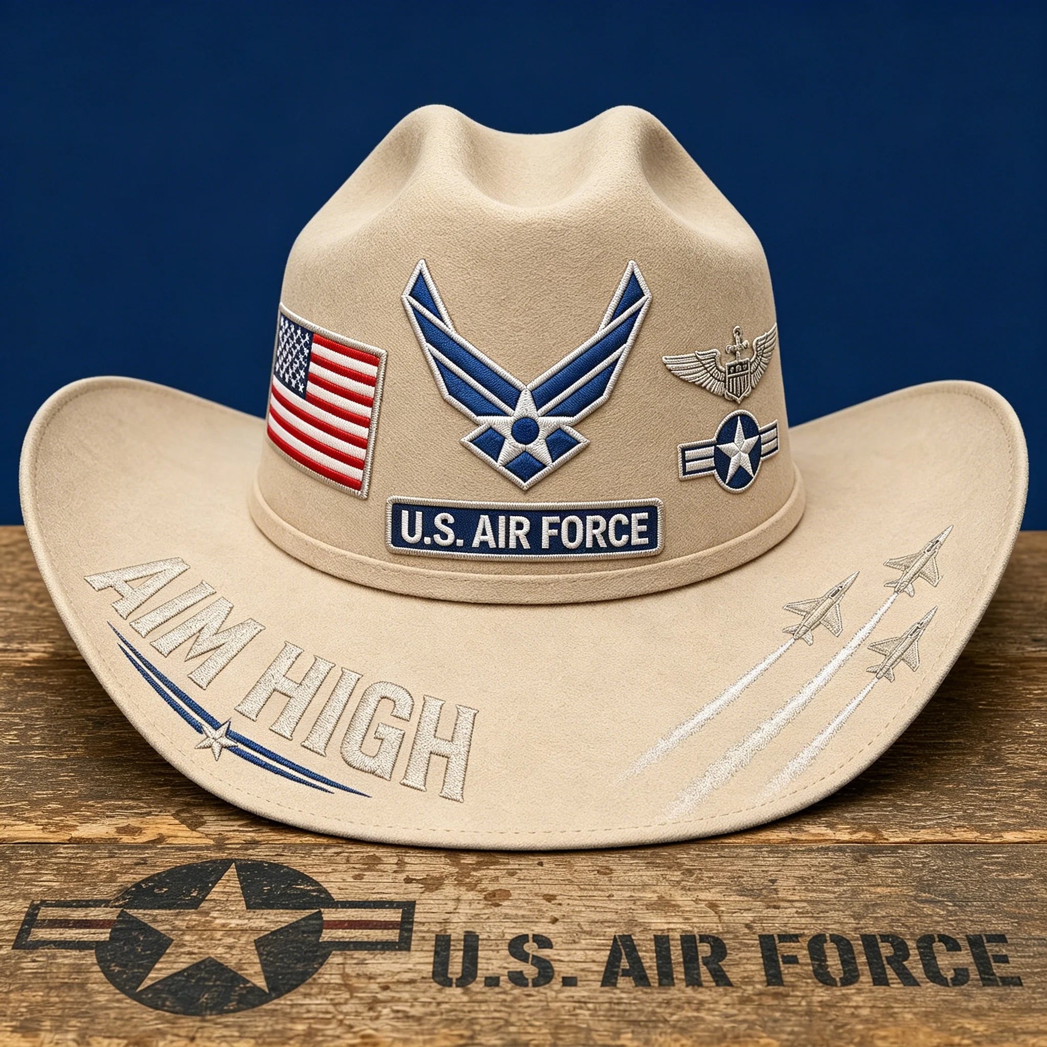 ✈️Last Day Promo: 49% OFF 🎖️ - U.S. Air Force Aim High Tribute Cowboy Hat