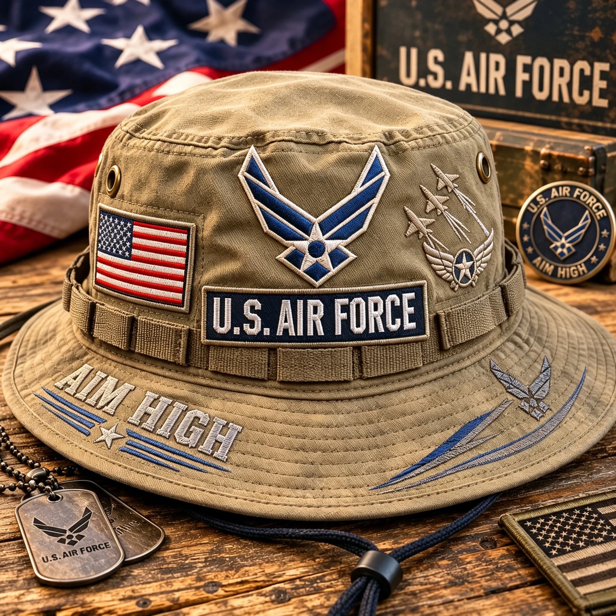 ✈️Last Day Promo: 49% OFF 🎖️ - U.S. Air Force Aim High Tribute Boonie Hat