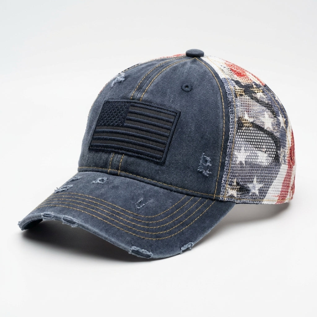 🇺🇸 Last Day Promo: 49% OFF-American Flag Ponytail Embroidered Hat
