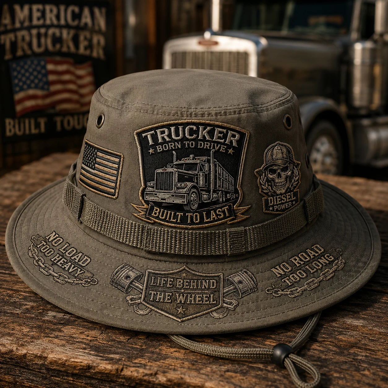 🇺🇸 Last Day Promo: 49% OFF - 🚚Born to Drive Trucker Tribute Bucket Hat