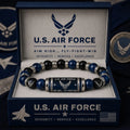 ✈️Last Day Promo: 49% OFF 🎖️ - U.S. Air Force Aim High Fly-Fight-Win Tribute Beaded Bracelet -🔥Buy 2 Get 1 Free