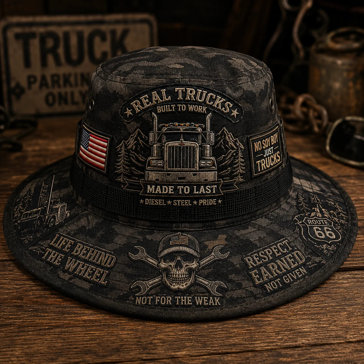 🇺🇸 Last Day Promo: 49% OFF - 🚚Born to Drive Trucker Tribute Bucket Hat