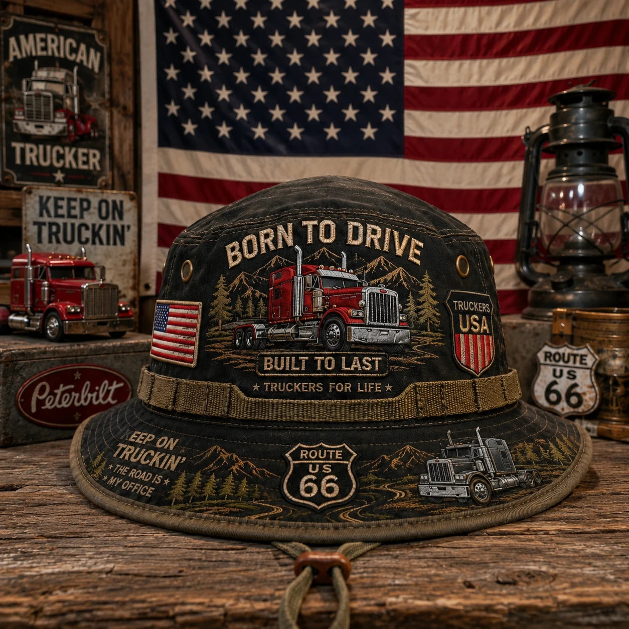 🇺🇸 Last Day Promo: 49% OFF - 🚚Born to Drive Trucker Tribute Bucket Hat