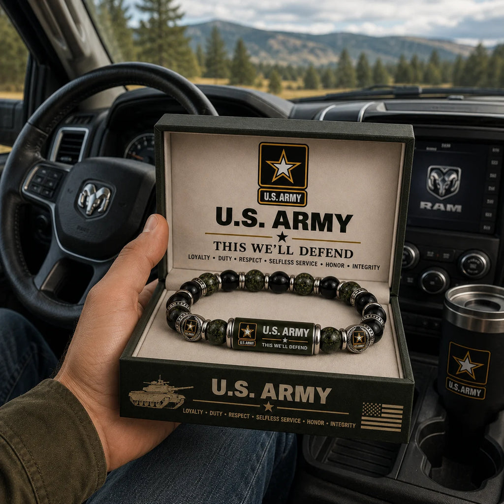 🇺🇸 Last Day Promo: 49% OFF 🎖️ - U.S. Army This We'll Defend Tribute Beaded Bracelet - Buy 2 Get 1 Free & ✈️Free Shipping Today!