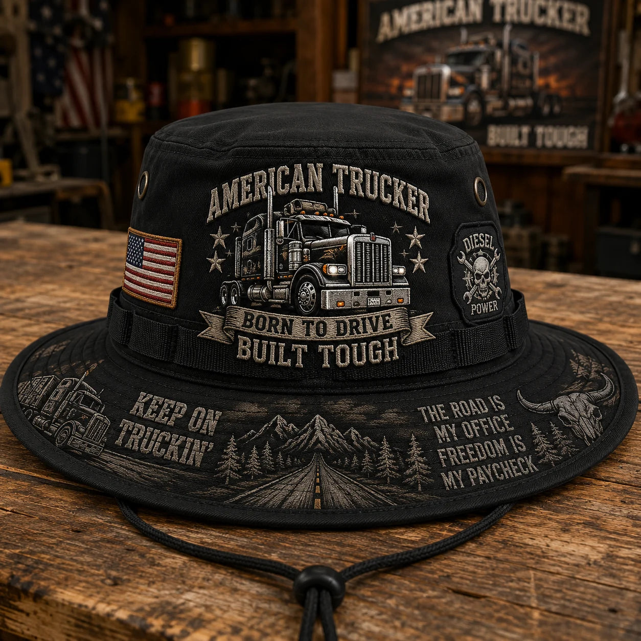 🇺🇸 Last Day Promo: 49% OFF - 🚚Born to Drive Trucker Tribute Bucket Hat