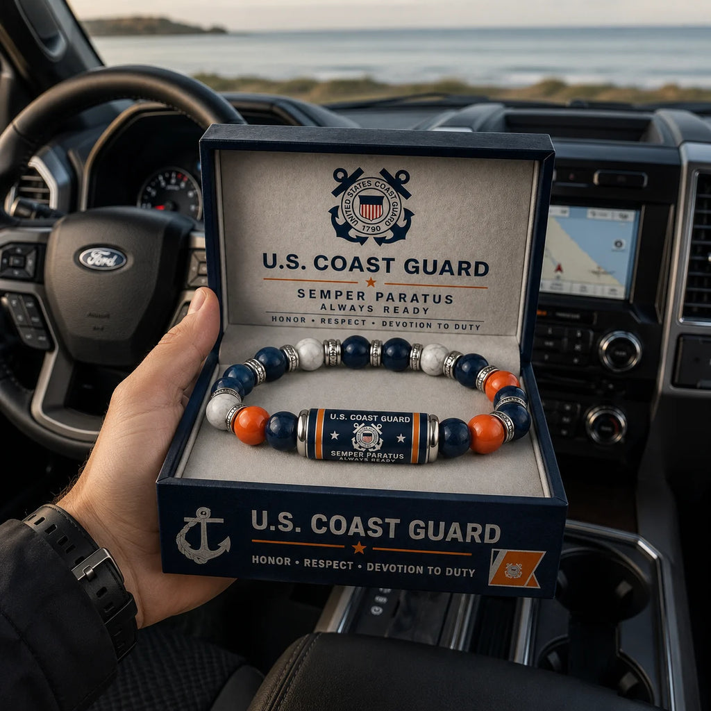 ⚓Last Day Promo: 49% OFF - 🌊U.S. Coast Guard Semper Paratus Tribute Beaded Bracelet - 🔥Buy 2 Get 1 Free
